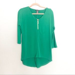 Green 3/4 Sleeve Blouse